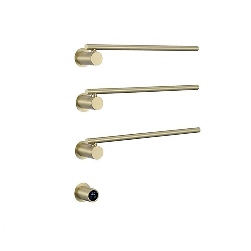 Sèche-Serviette Électrique Encastré 3 ou 4 Barres Rotatives Inox 50 cm