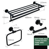 Accessoires Salle de Bain Noir Mat à la Pièce ou en Kit