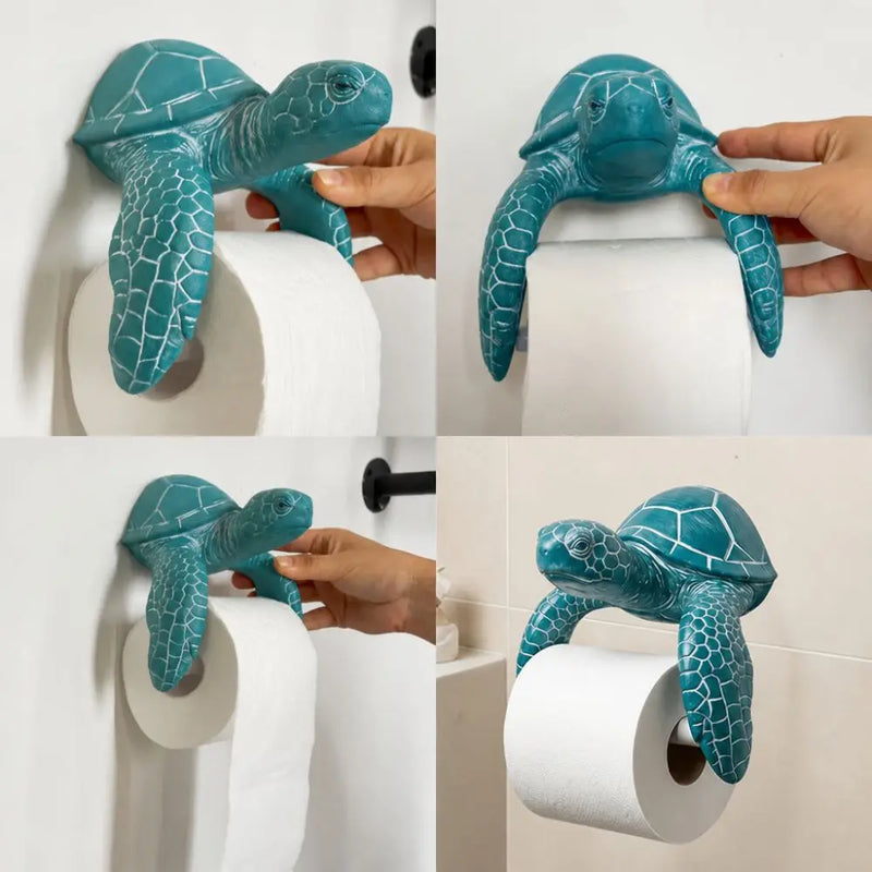 Porte-Papier Toilette Mural Animaux Marins Tortue Requin Pieuvre