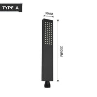 Pommeau de Douche Laiton Noir Mat, Douchettes et Supports à la Pièce