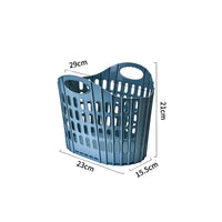 Panier à Linge Pliable Ajouré en Plastique, 3 Tailles, 4 Coloris