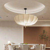 Suspension Cuisine en Tissu Crème Wabi-Sabi, Ø 40, 50, 60 ou 80 cm