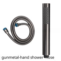 Pommeau de Douche Cylindrique Inox, 9 Finitions, Seul ou avec Flexible