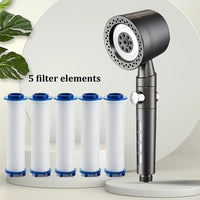 Pommeau de Douche 5 Modes Filtrant Panneau Inox