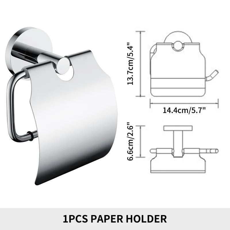 Accessoires Salle de Bain Inox Doré ou Chromé à Choisir
