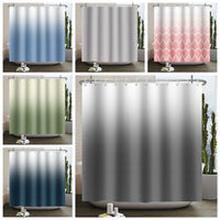 Rideau de Douche Ombré Uni ou Dégradé en Polyester, 48 Coloris, 5 Dimensions