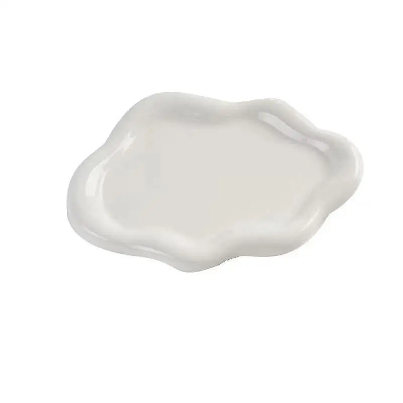 Plateau Miroir Nuage Argenté, Blanc, Crème ou Rose
