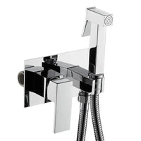 Douchette WC Mitigeur Encastrable Eau Chaude et Froide, Rond ou Carré