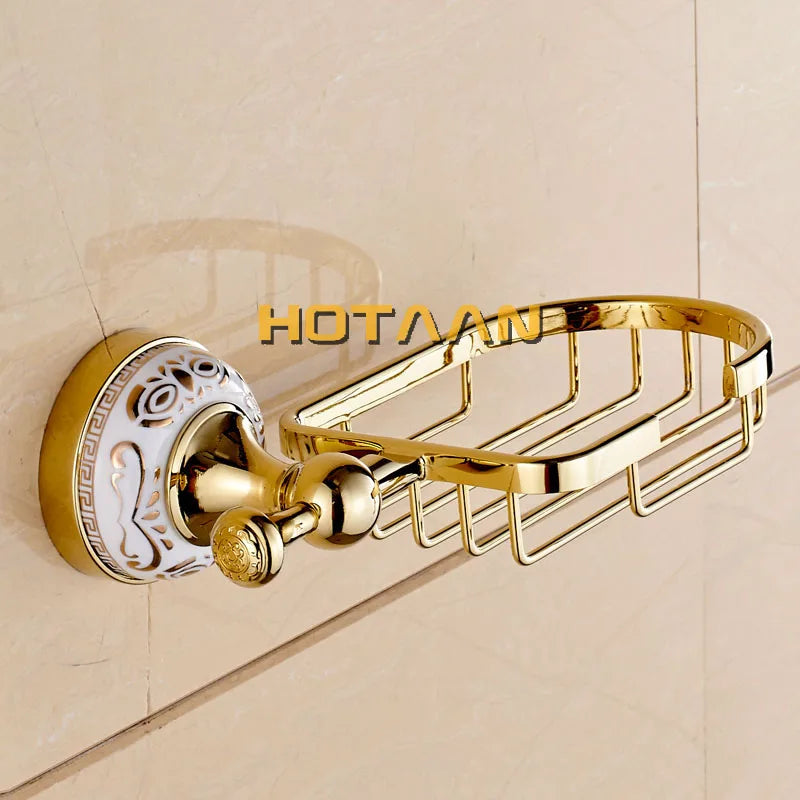 Ensemble d'Accessoires Salle de Bain Céramique Chromé