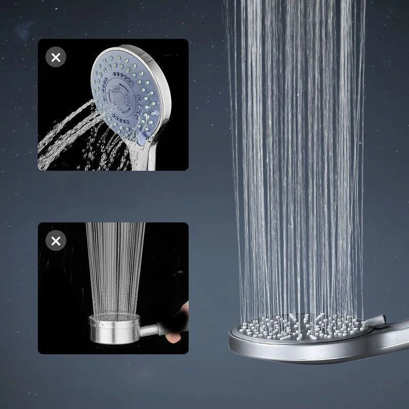 Pommeau de Douche Rond Grand Panneau 5 Vitesses Filtrant