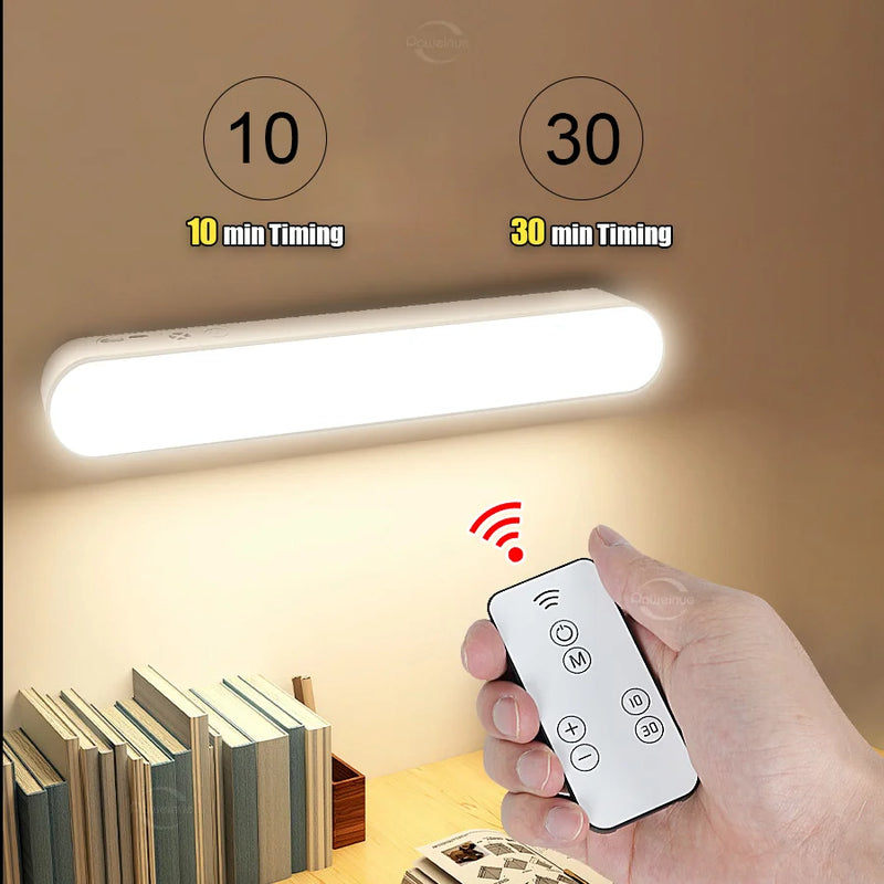 Réglette LED Rechargeable Magnétique 26 cm, avec Télécommande, 3 Teintes