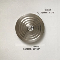 Plafonnier Cuisine Plat et Applique Murale Disque Ø 33 cm, 5 Coloris