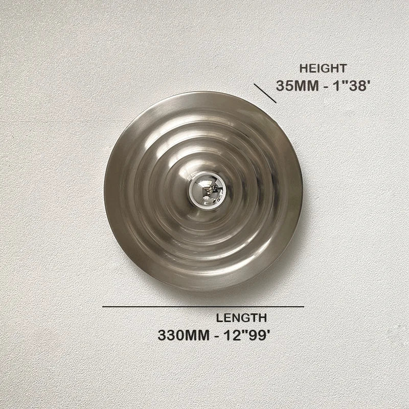 Plafonnier Cuisine Plat et Applique Murale Disque Ø 33 cm, 5 Coloris