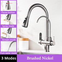 Mitigeur Cuisine Col de Cygne Eau Filtrée Extractible, 8 Finitions