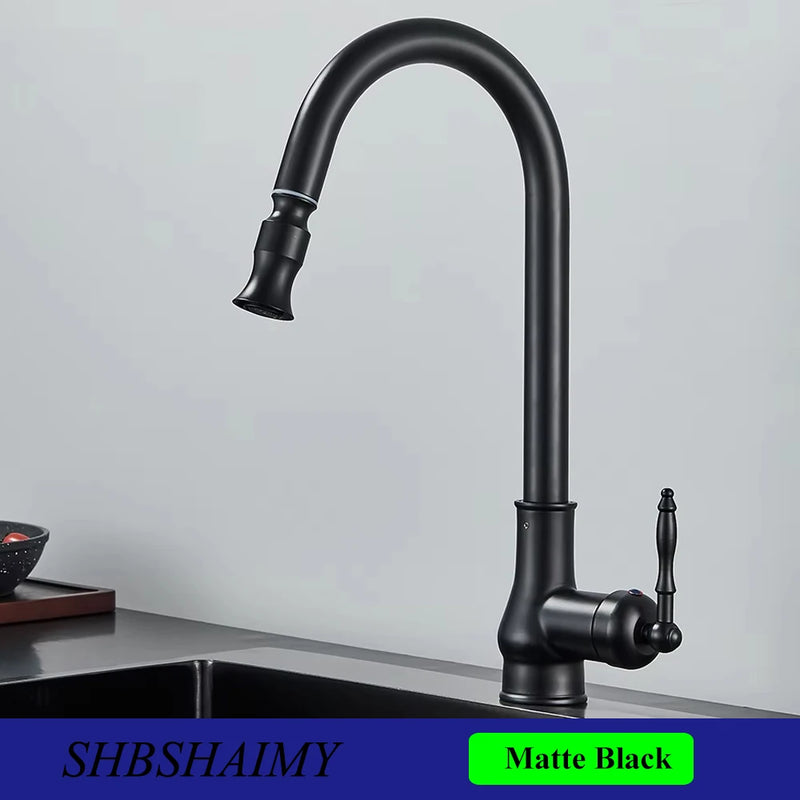 Mitigeur de Cuisine Laiton Bec Rotatif 360° Trou Unique