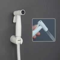 Douchette WC Blanche Pulvérisateur ABS ou Inox avec Flexible et Support Mural