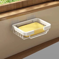 Porte-Savon Mural Aluminium sans Perçage à Grille de Drainage 13 cm