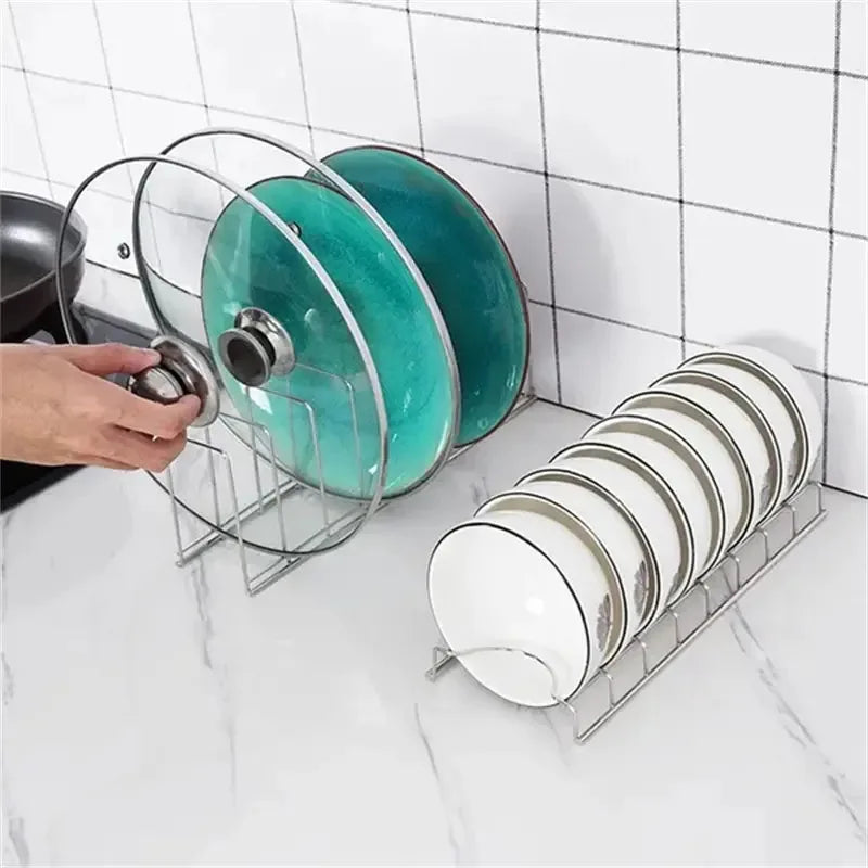 Égouttoir Vaisselle Inox Porte-Assiettes et Bols, Seul ou Lot de 2