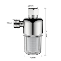 Filtre à Eau Laiton Chromé 40 Microns, 1 ou 2 Filtres, Chauffe-Eau et Douche