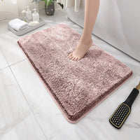 Tapis de Bain Peluche Épais Antidérapant, 13 Coloris, 2 Tailles