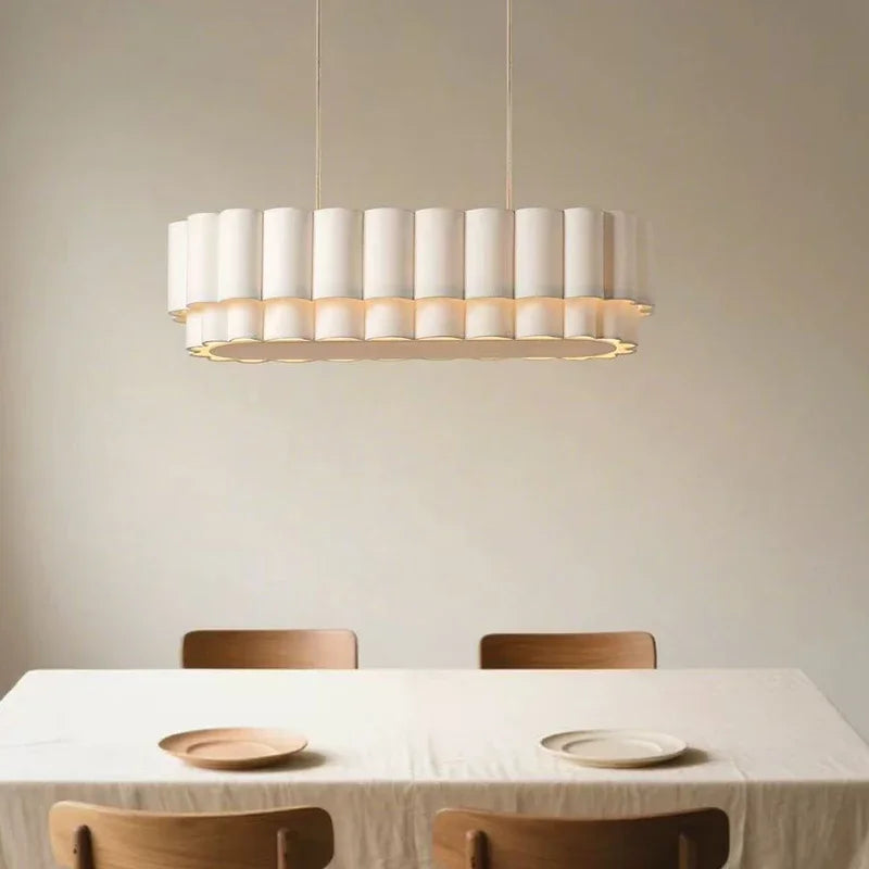 Suspension Cuisine Tissu Festonné, Ronde ou Linéaire, Ø 32 à 150 cm