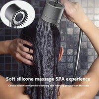 Pommeau de Douche Turbo Filtrant avec Flexible et Support