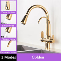 Mitigeur Cuisine Col de Cygne Eau Filtrée Extractible, 8 Finitions