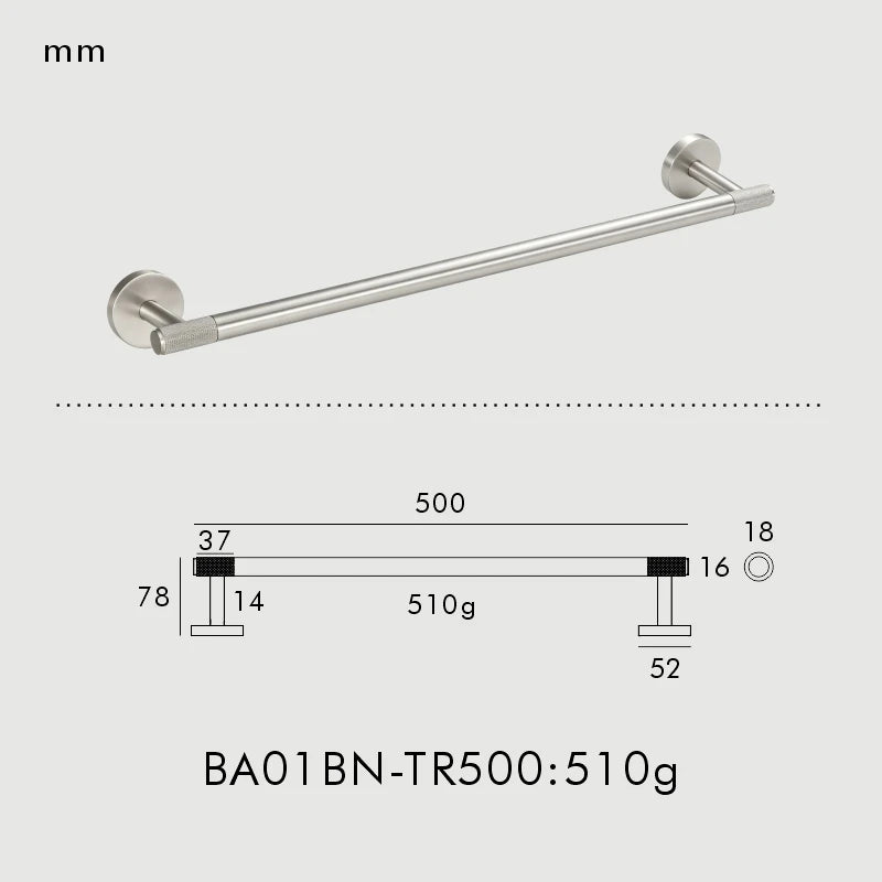 Accessoires Salle de Bain Laiton Noir, Doré, Argent ou Vieilli à la Pièce, 4 Articles