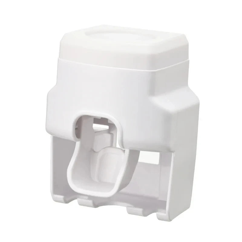 Distributeur de Dentifrice Mural Automatique avec Porte-Brosses, 4 Coloris, 7,5 x 10 cm