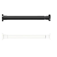 Barre de Douche Télescopique Sans Perçage, Blanc ou Noir, 30 à 80 cm