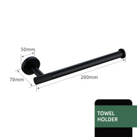 Accessoires Salle de Bain Noir Mat à la Pièce ou en Kit, 20 Choix