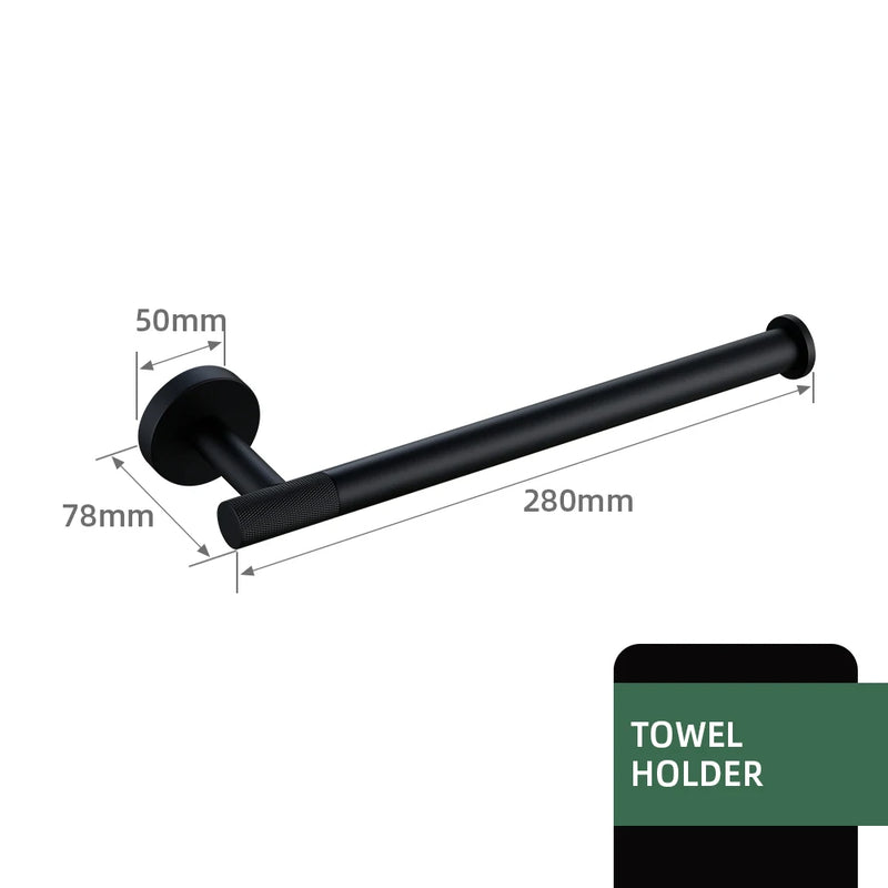 Accessoires Salle de Bain Noir Mat à la Pièce ou en Kit, 20 Choix