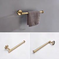 Set Accessoires Salle de Bain Doré Brossé à Composer