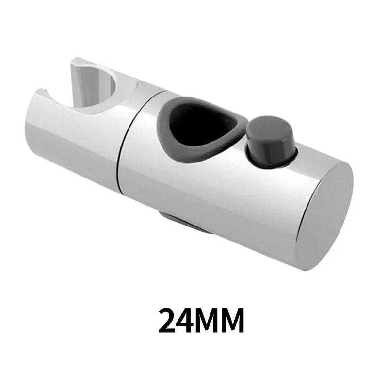 Support Douchette Coulissant Chromé pour Rail 24 mm ou 18-25 mm