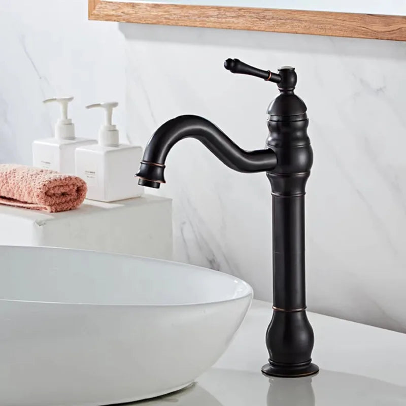 Robinet Lavabo Laiton Trou Unique 6 Finitions