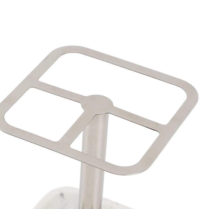 Porte-Brosse à Dents Inox 304 à Poser, Base Effet Marbre, Doré ou Argenté