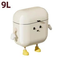 Poubelle Murale de Cuisine Mignonne Blanc Crème, 9 ou 12 L