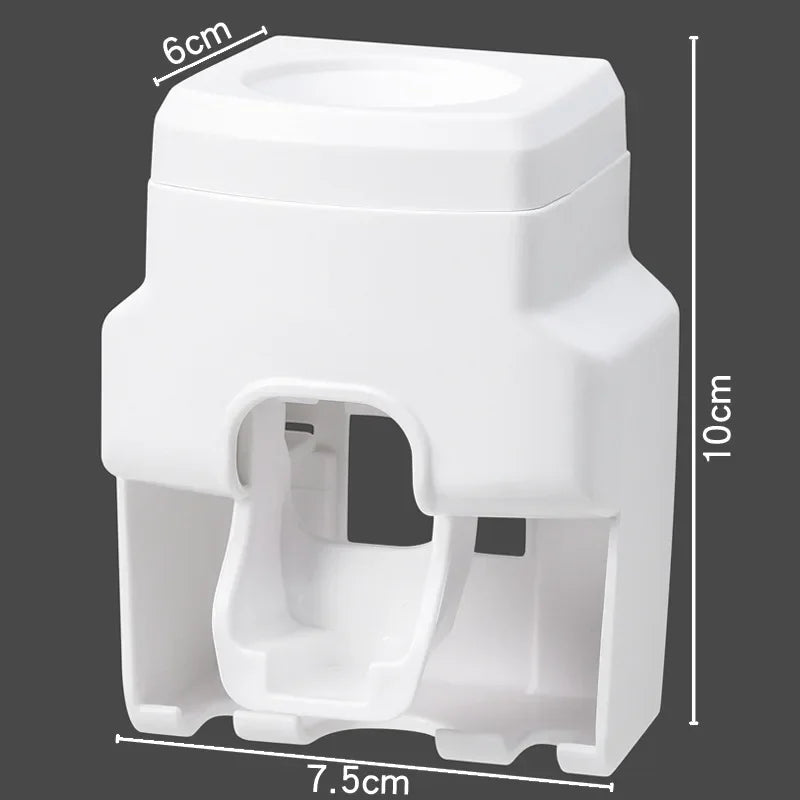 Distributeur de Dentifrice Automatique Mural Sans Perçage, Rose, Blanc ou Bleu
