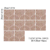 Crédence Adhésive Cuisine à Arches, 3 Coloris, 10 Carreaux de 20 cm