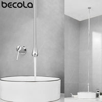 Mitigeur de Lavabo Design Plafond avec Bec Vertical