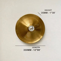 Plafonnier Cuisine Plat et Applique Murale Disque Ø 33 cm, 5 Coloris