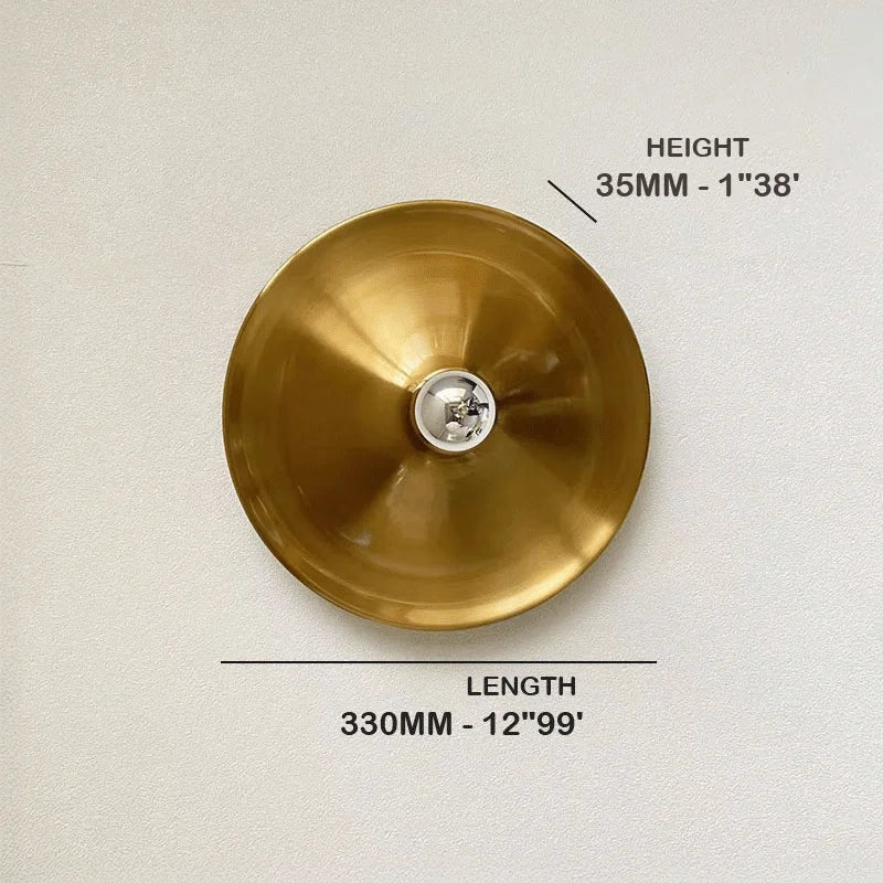 Plafonnier Cuisine Plat et Applique Murale Disque Ø 33 cm, 5 Coloris