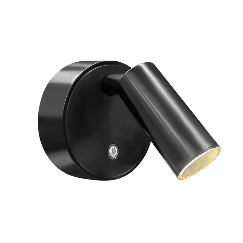 Applique Murale Sans Fil Rechargeable USB-C, Magnétique, Noire, Blanche ou Dorée