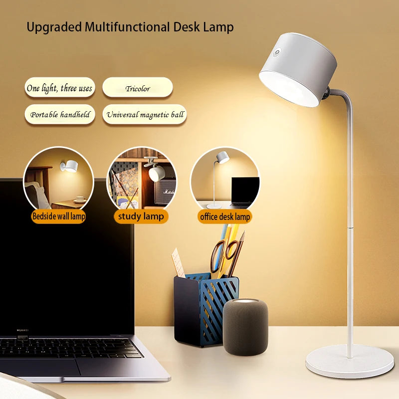 Lampe de Table Sans Fil Rechargeable Tactile avec Télécommande, Magnétique