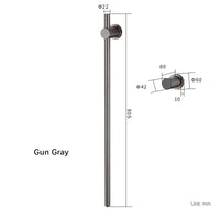 Sèche-Serviette Électrique Mural Vertical à Barres Rondes Inox 80 cm