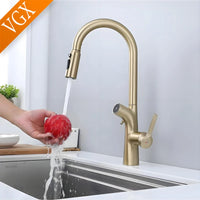 Mitigeur de Cuisine Extractible avec Filtre à Eau Double Bec