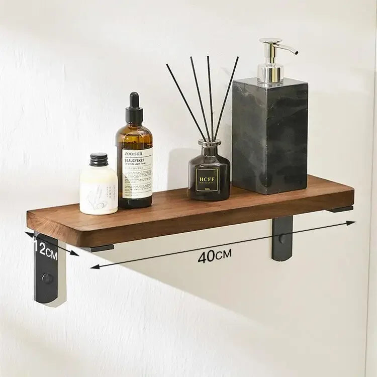 Accessoires Salle de Bain Bois Noyer Noir à la Pièce, 15 Articles