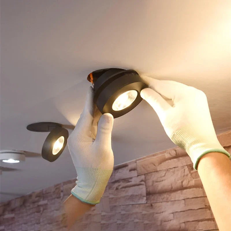 Spot LED Encastrable Rotatif 360° Cuisine, Pliable à 90°, 5 à 24 W