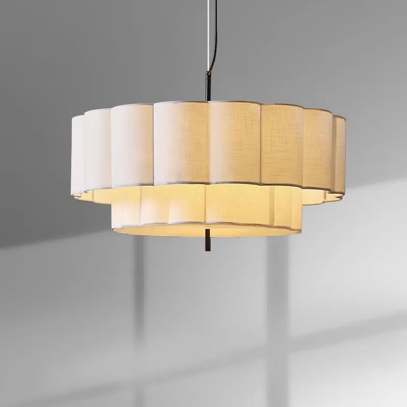 Suspension Cuisine Tissu Festonné, Ronde ou Linéaire, Ø 32 à 150 cm