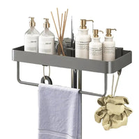Étagère de Douche pour Barre de Douche en Aluminium, Sans Perçage